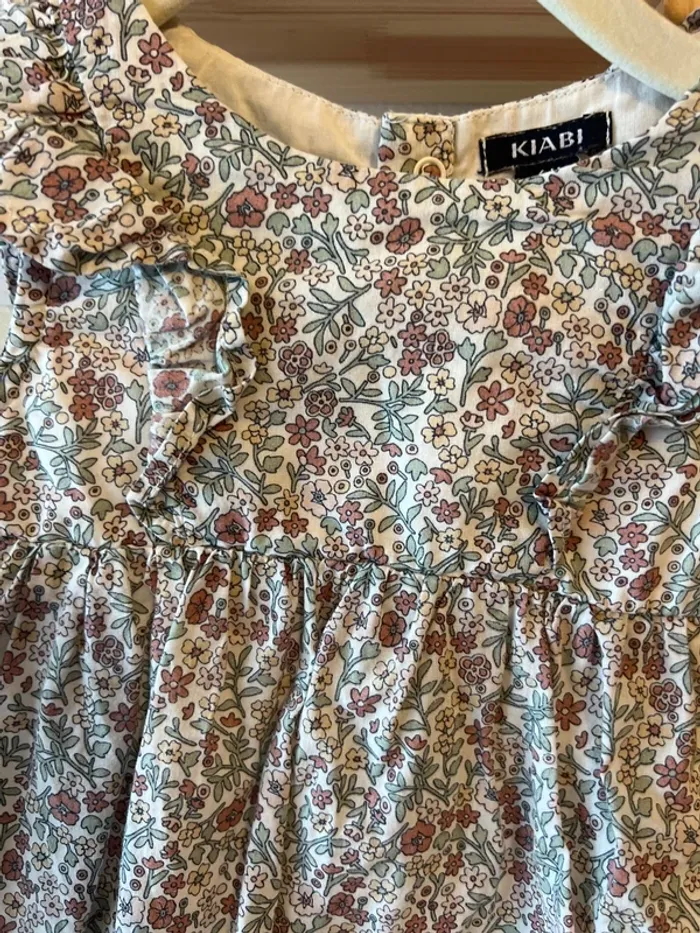 Robe et bloomers à fleurs Kiabi 6 mois - photo numéro 2