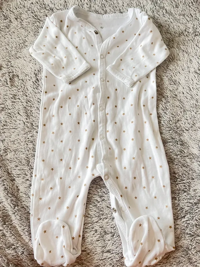 Lot Pyjamasgrenouillères coton 3 mois - photo numéro 6