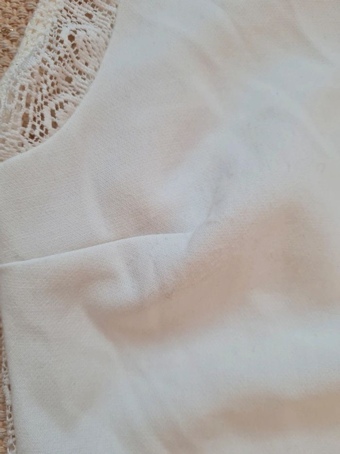 Robe blanc cassé zara trafaluc M - photo numéro 4