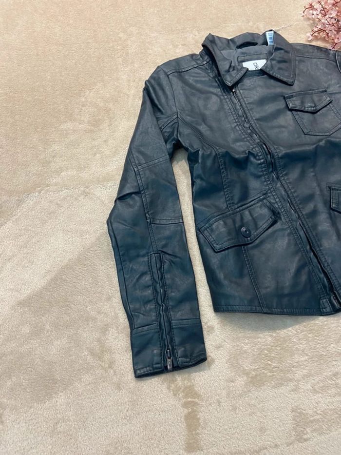 Blouson simili cuir garçon 10 ans - photo numéro 3