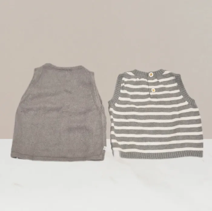 Lot de pulls sans manches Sergent Major & Obaibi taille 6 mois - photo numéro 2