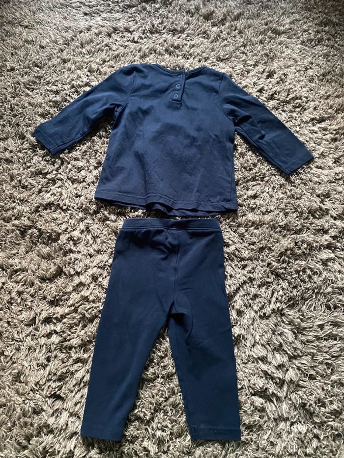 Ensemble t-shirt manches longues, legging 6 mois tape à l’œil - photo numéro 2