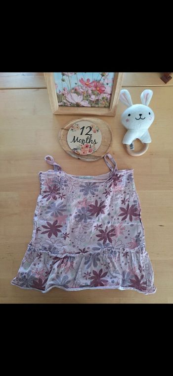 T-shirt manches courtes pour fille taille 12mois marque In Extenso