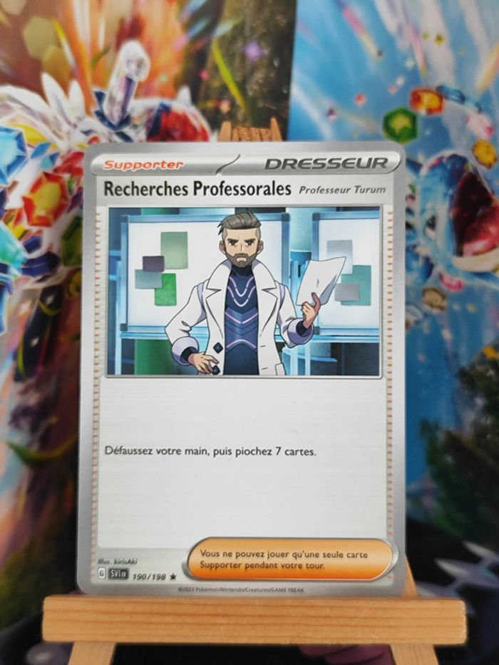 Recherches Professorales Professeur Turum rare (deck) 190/198 écarlate et violet