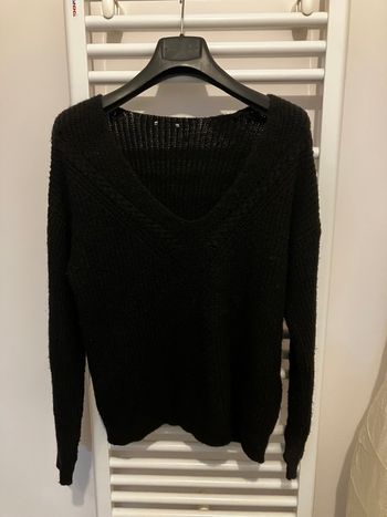 Pull en maille noir