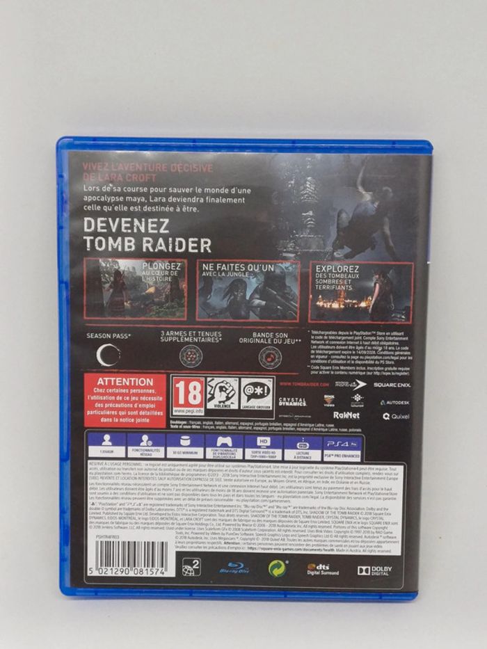 Ps4 Shadow of the Tomb Raider Croft Edition, Lara, Sony + Season Pass Code fr - photo numéro 2