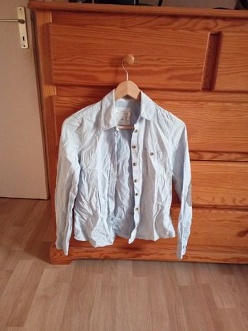 Chemise bleue avec coudières H&M 34