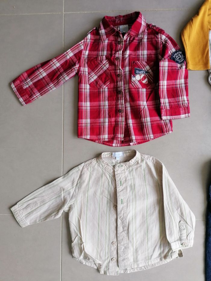 Lot 9 vêtements garçon 12 mois - photo numéro 7