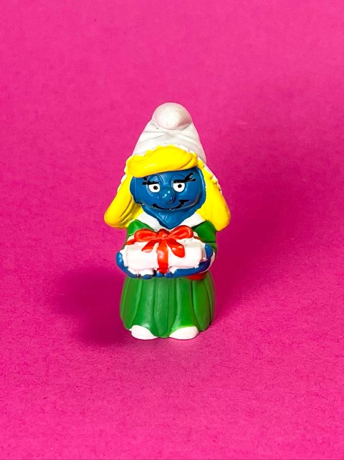 Figurine Schtroumpfette vintage : Schleich / Applause 1984 - photo numéro 2
