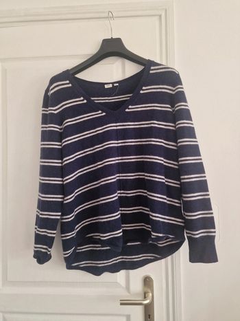 Pull rayures bleu marine gap