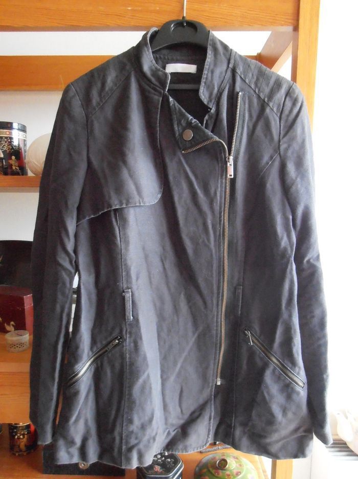 Veste femme, Promod, taille M 38, noire, mi-longue - photo numéro 6