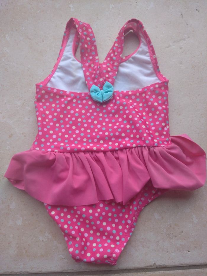 Maillot de bain à pois 1 pièce Fille 24 mois avec tutu Minnie Disney Baby - photo numéro 4