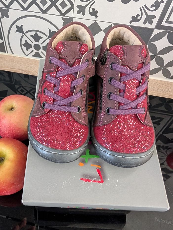 Bottines fille en cuir tout doux et souple. Taille 20. Neuf . Little Mary - photo numéro 10