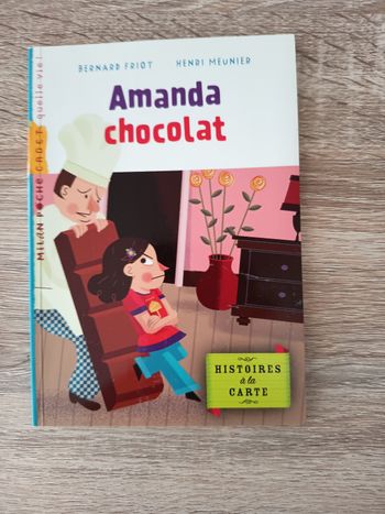 Livre roman enfant CE1-CE2, Amanda chocolat, Milan Cadet