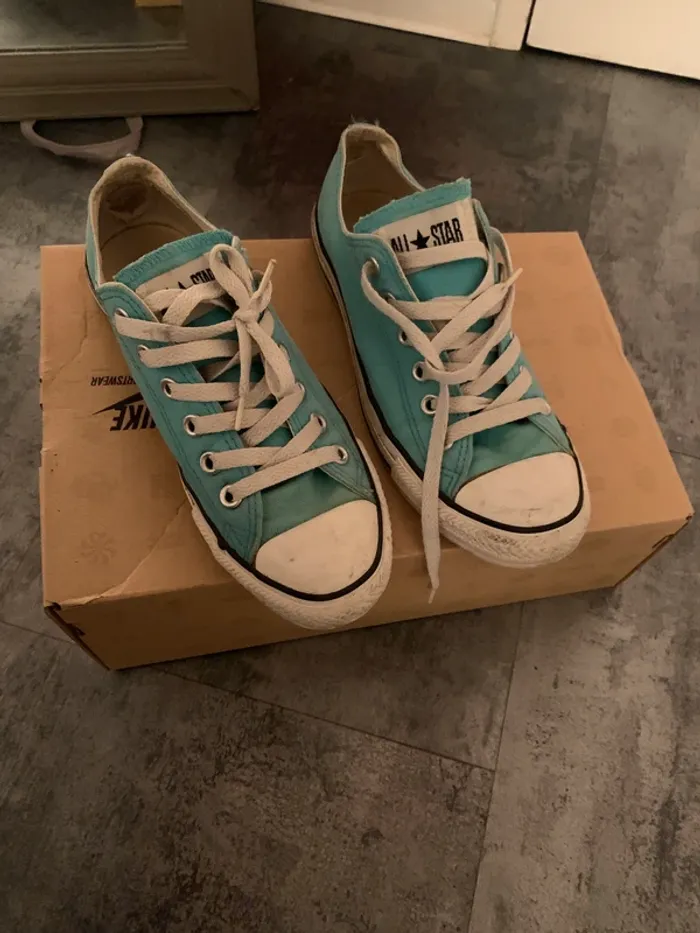 Converse bleue - photo numéro 2