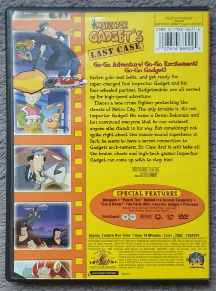 Lot de 4 DVD langue anglaise / Dic Movie Toons - photo numéro 2