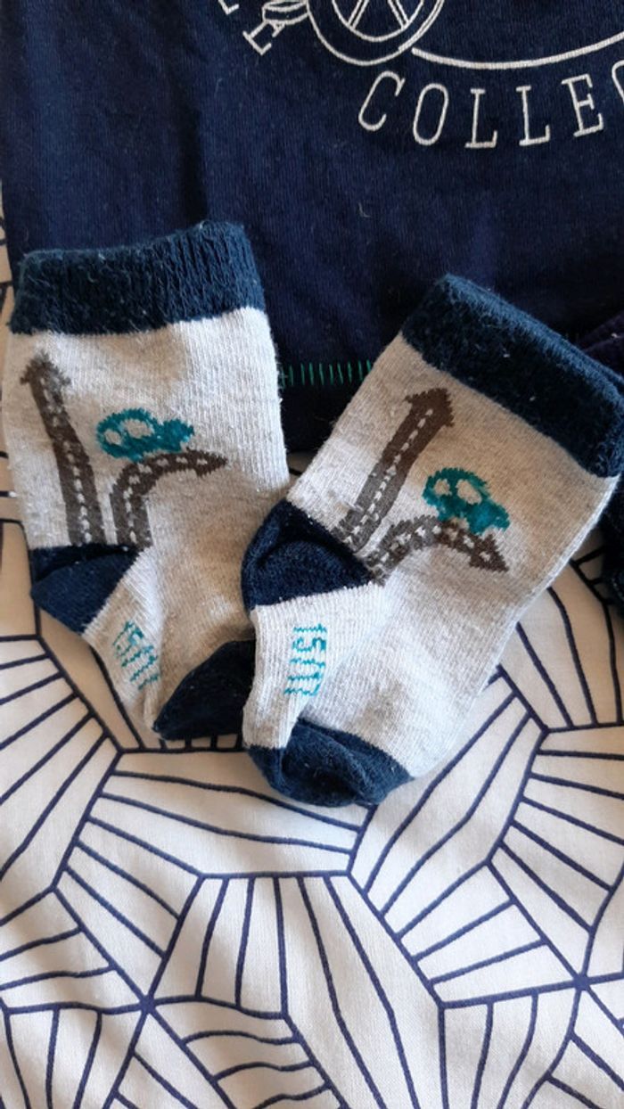 Ensemble tee-shirt + jean + chaussettes Orchestra 3M - photo numéro 3