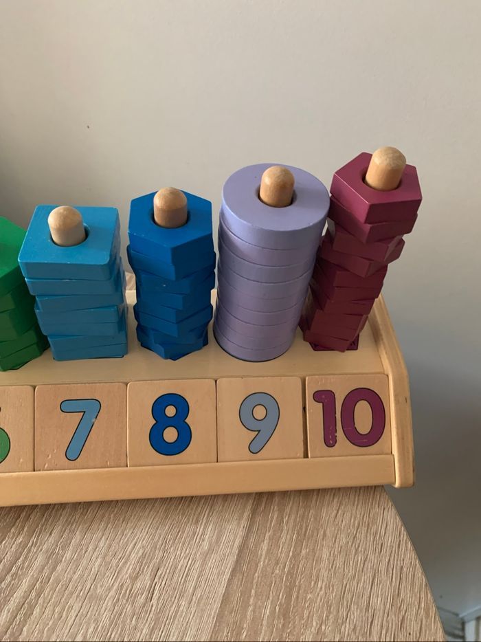 Empileur de formes en bois pour apprendre à compter - photo numéro 4