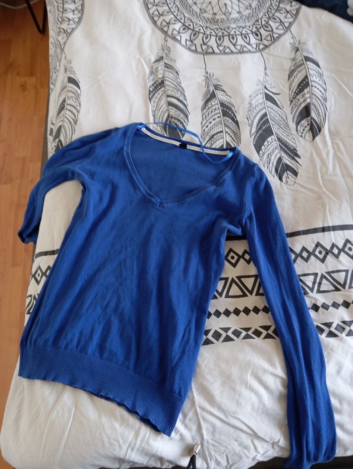 Lots 2 pulls Lot 2 pulls prêts du corps un pimkie et un camaïeu, vert et bleu, - photo numéro 3