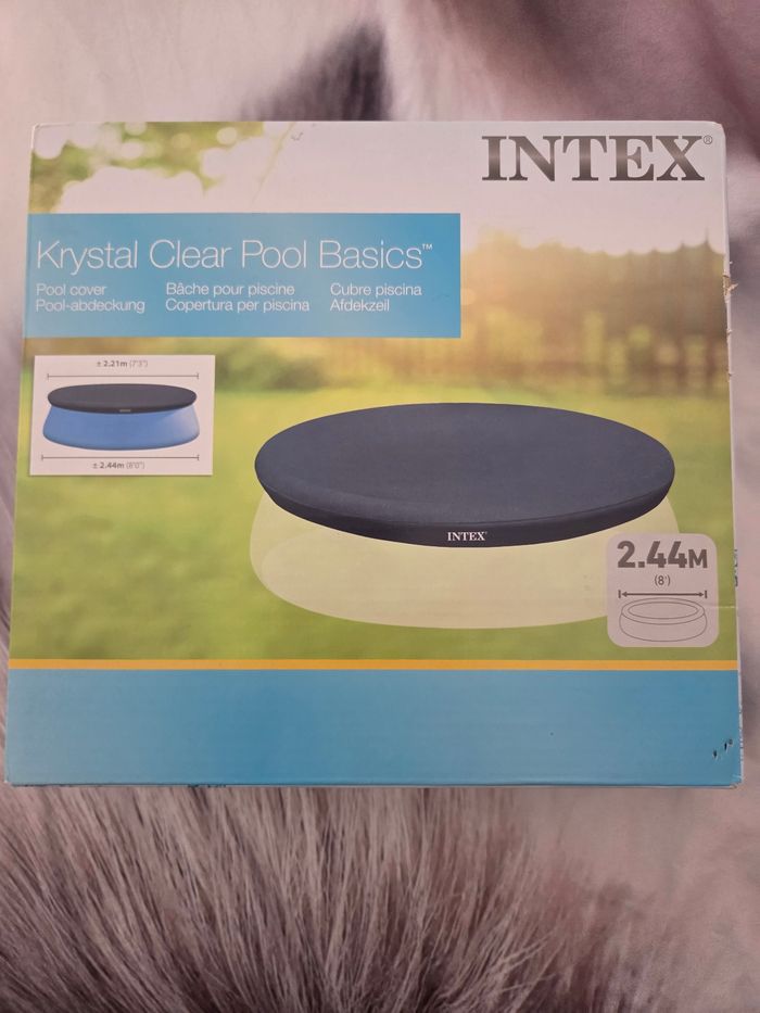 Bâche piscine ronde intex 2.44