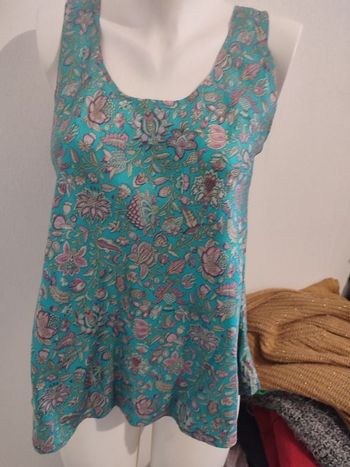 #kytieMfemme. Débardeur en soie taille M/L