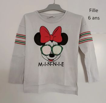 T-shirt ml Minnie 6 ans