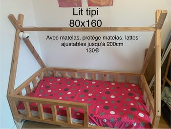 Lit tipi avec matelas dormissimo