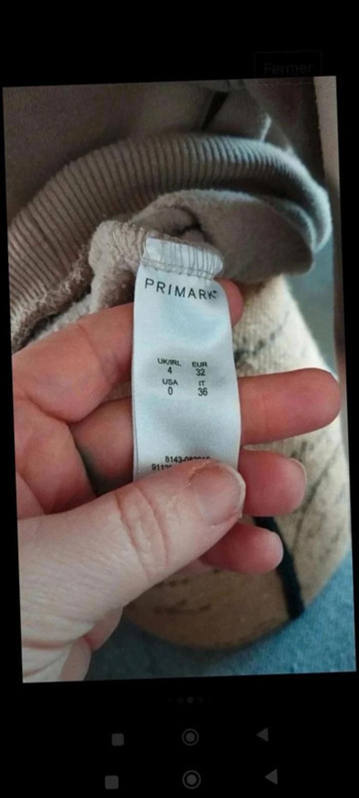 Sweat  taupe  taille 32  primark - photo numéro 5