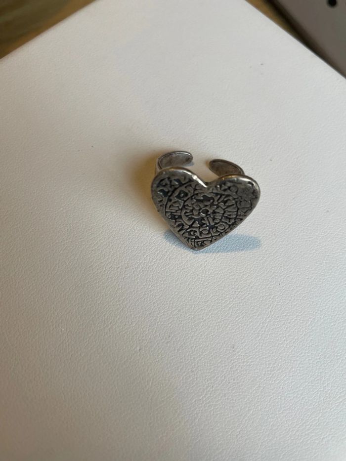 Bague marque Fy ajustable en argent coeur - photo numéro 3