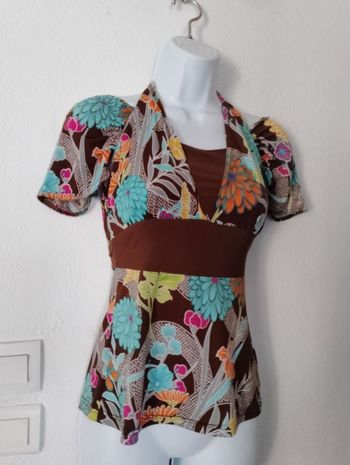 Haut fluide ép dénudées femme 36/38