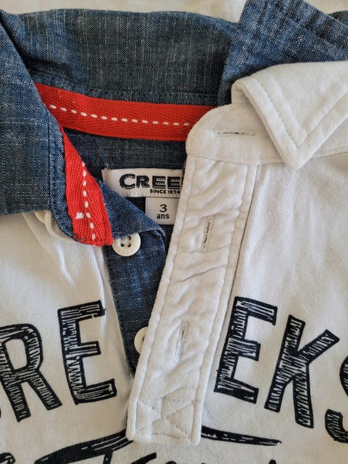 Lot de t-shirts Creeks sans et avec manches taille 3ans - photo numéro 4