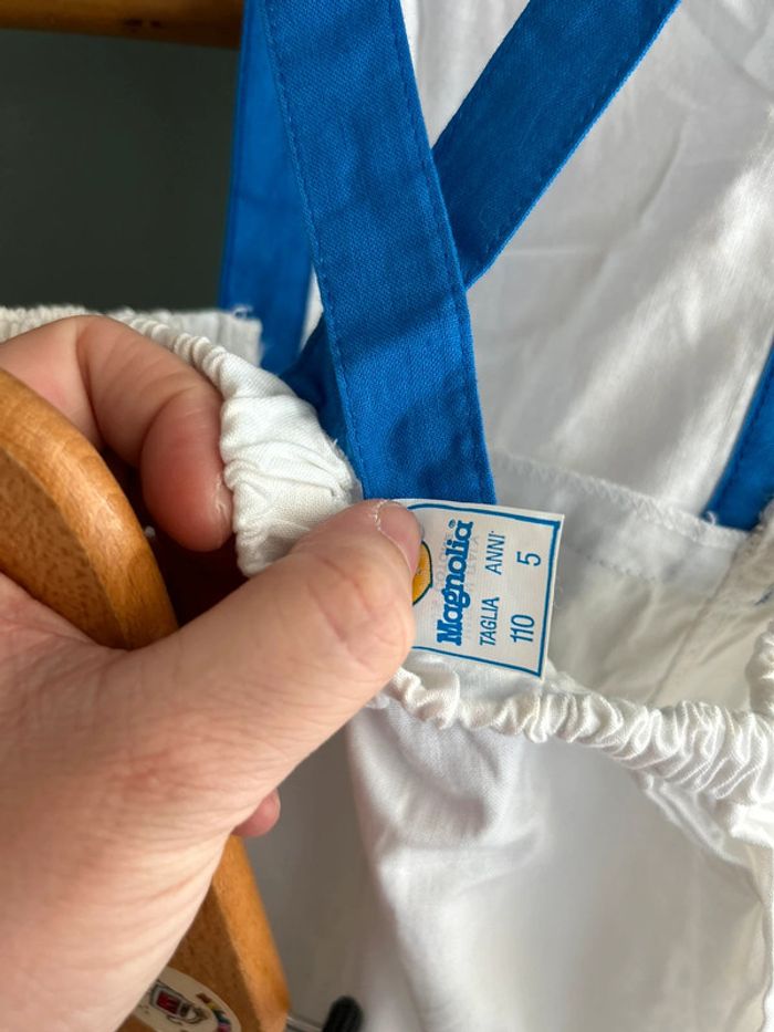 Salopette vintage color block 5-6ans - photo numéro 6