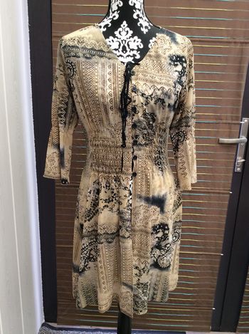 Blouse chemise imprimée brune (n°13)