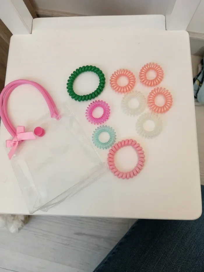 Élastiques spirale pour cheveux ou bracelets