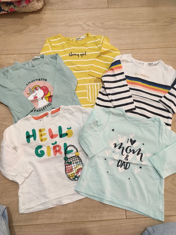 Lot t shirt 12 mois gemo