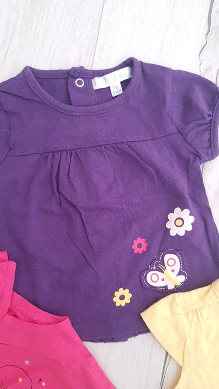 Ensemble estival 4 pièces fille 1mois coloré - photo numéro 5