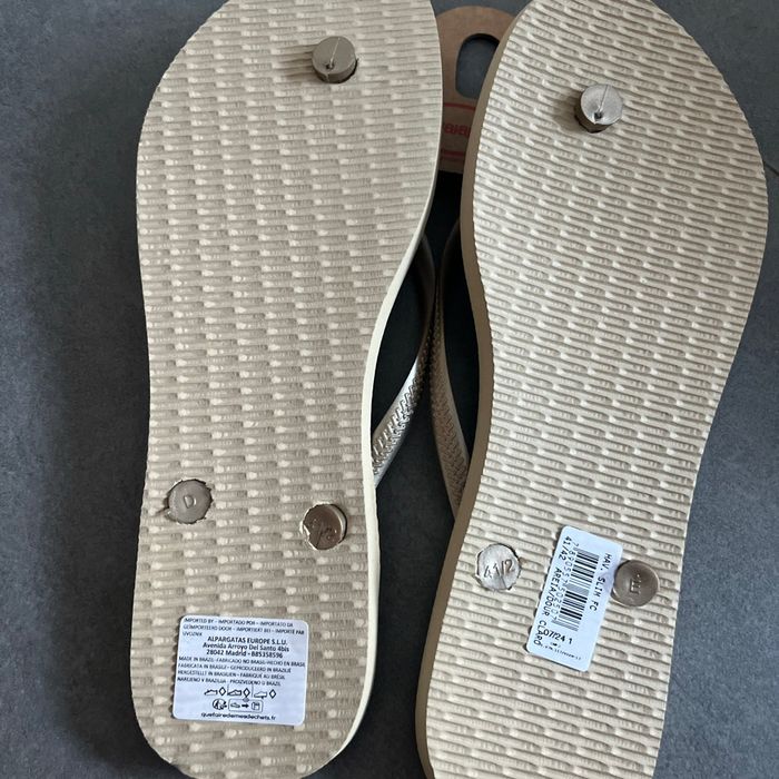 Havaianas femme fine dorée taille 42 neuve - photo numéro 2