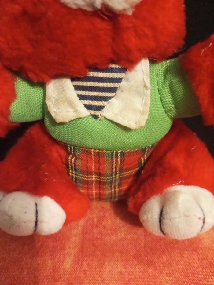 Lapin rouge et blanc vintage - photo numéro 5