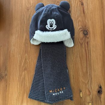 Bonnet aviateur et écharpe