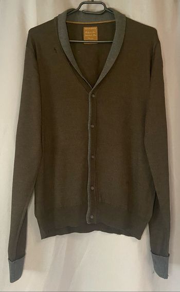 Gilet en laine »Devred »marron et gris