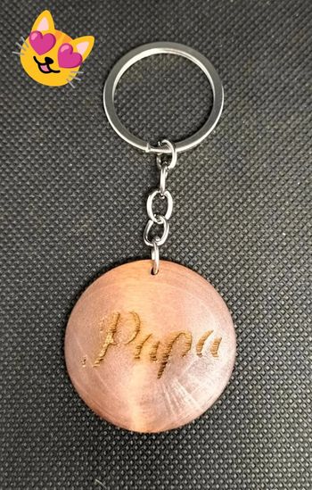 Porte clé rond papa