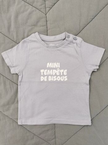 Tee shirt mini tempête de bisous