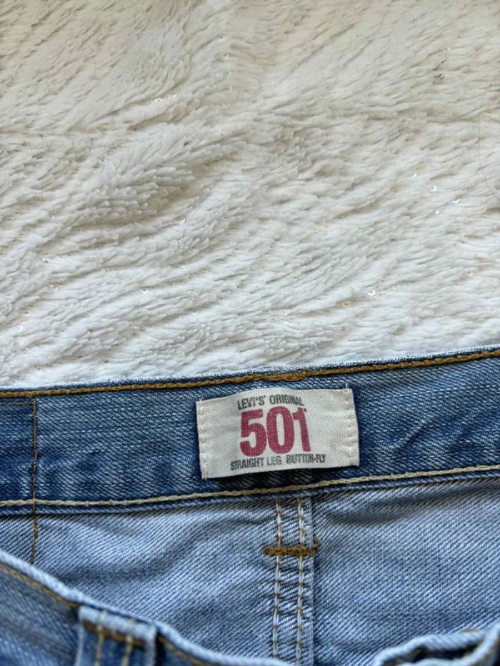 Jean Lévis 501 homme coupe droite coupe droite bleu effet délavé taille W30 M/40 L/34 Y2K - photo numéro 12
