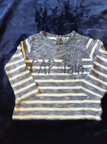 T shirt manches longues, pull fin tissaia 12 mois 