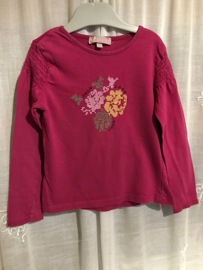 T-shirt smocks aux manches 5 ans Lisa Rose