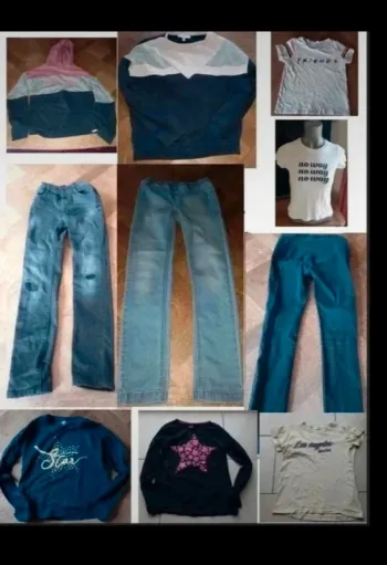 Lot 10 vêtements fille 9/10/12 ans