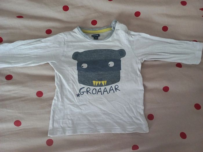 Tee-shirt manches longues Kiabi 18 mois
