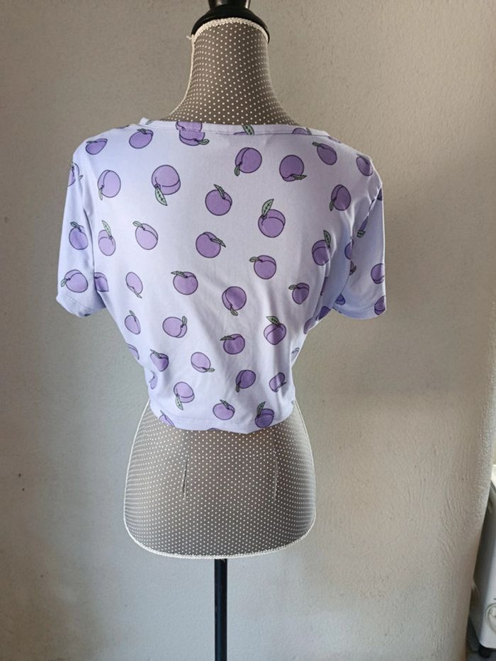 Crop top violet Shein Taille L - photo numéro 4