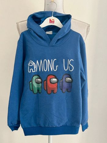 Sweat manches longues Among Us taille 8 ans