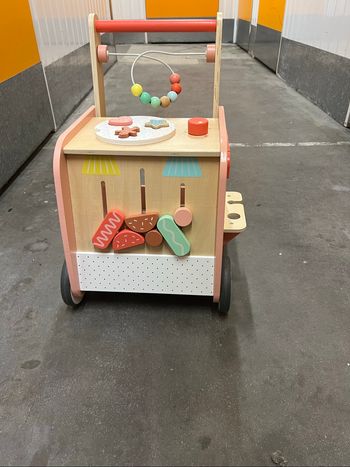 Chariot de marche et d activité verbaudet bois